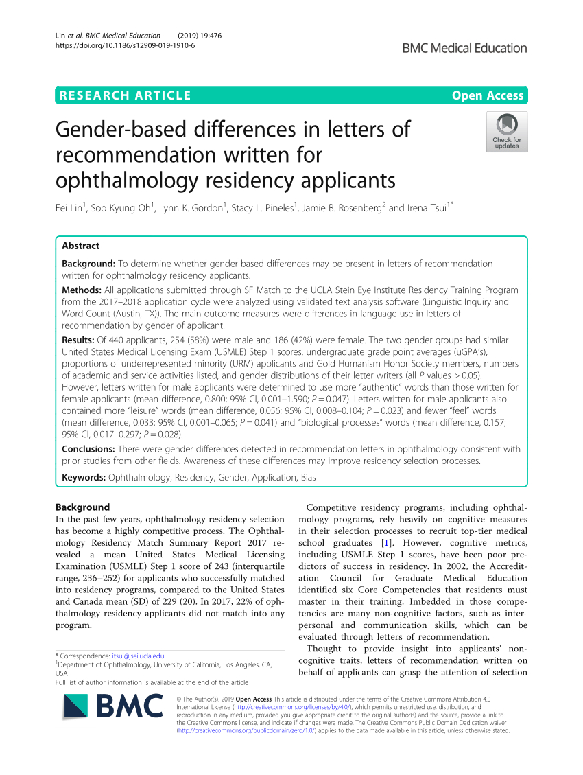 Pdf Gender Based Differences In Letters Of Recommendation for proportions 850 X 1129