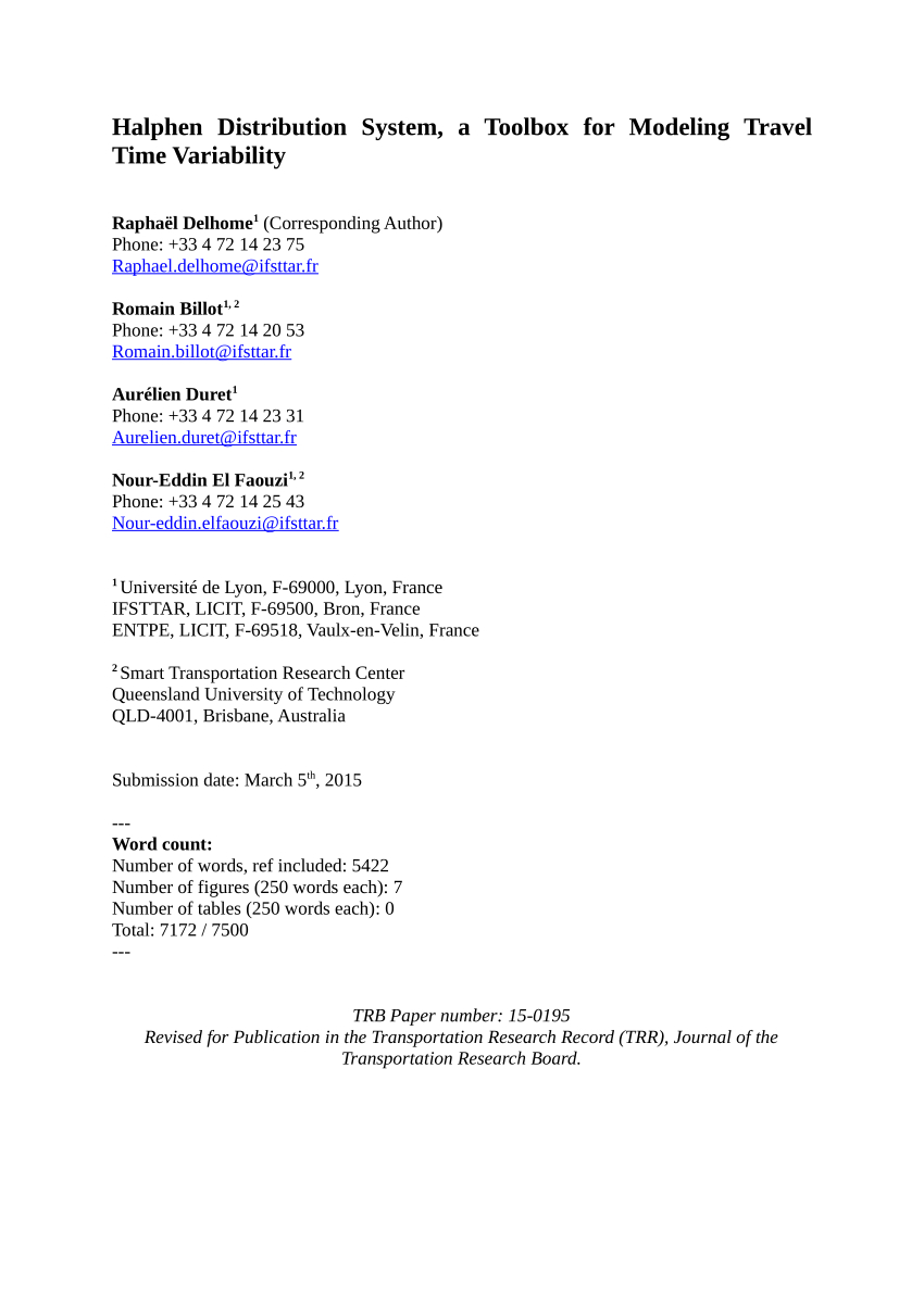 Pdf Halphen Distribution System Toolbox For Modeling with dimensions 850 X 1203