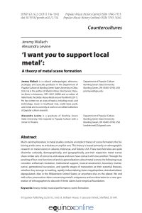 Pdf I Want You To Support Local Metal A Theory Of Metal with dimensions 850 X 1275