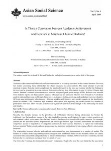 Pdf Is There A Correlation Between Academic Achievement And within dimensions 850 X 1155