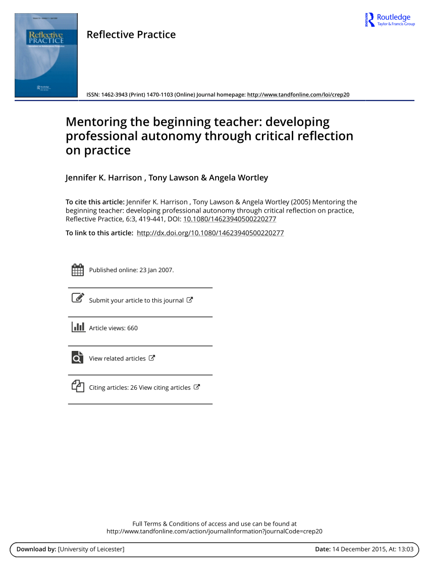 Pdf Mentoring The Beginning Teacher Developing with regard to measurements 850 X 1117