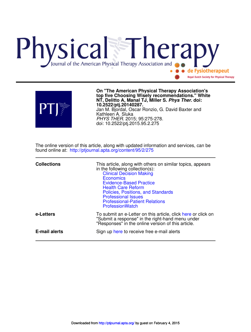 Pdf On The American Physical Therapy Associations Top for sizing 850 X 1121