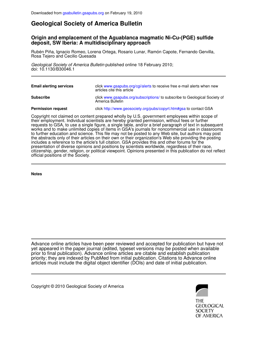 Pdf Origin And Emplacement Of The Aguablanca Magmatic Ni Cu with regard to measurements 850 X 1121