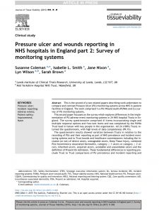 Pdf Pressure Ulcer And Wounds Reporting In Nhs Hospitals In with regard to dimensions 850 X 1133