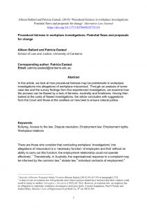 Pdf Procedural Fairness In Workplace Investigations in dimensions 850 X 1203