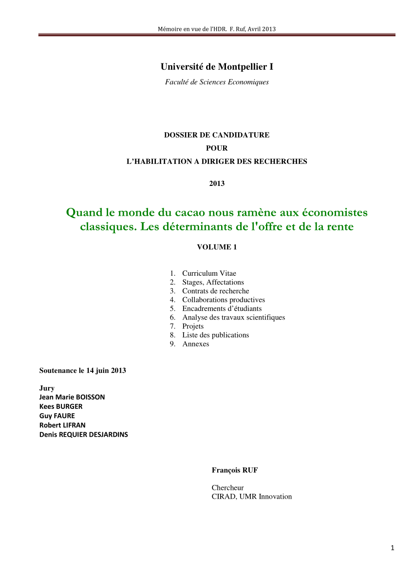 Pdf Quand Le Monde Du Cacao Nous Ramne Aux Conomistes in sizing 850 X 1203