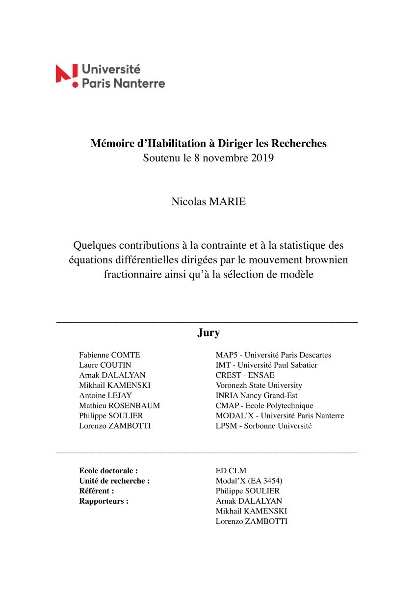 Pdf Quelques Contributions La Contrainte Et La with regard to dimensions 850 X 1203