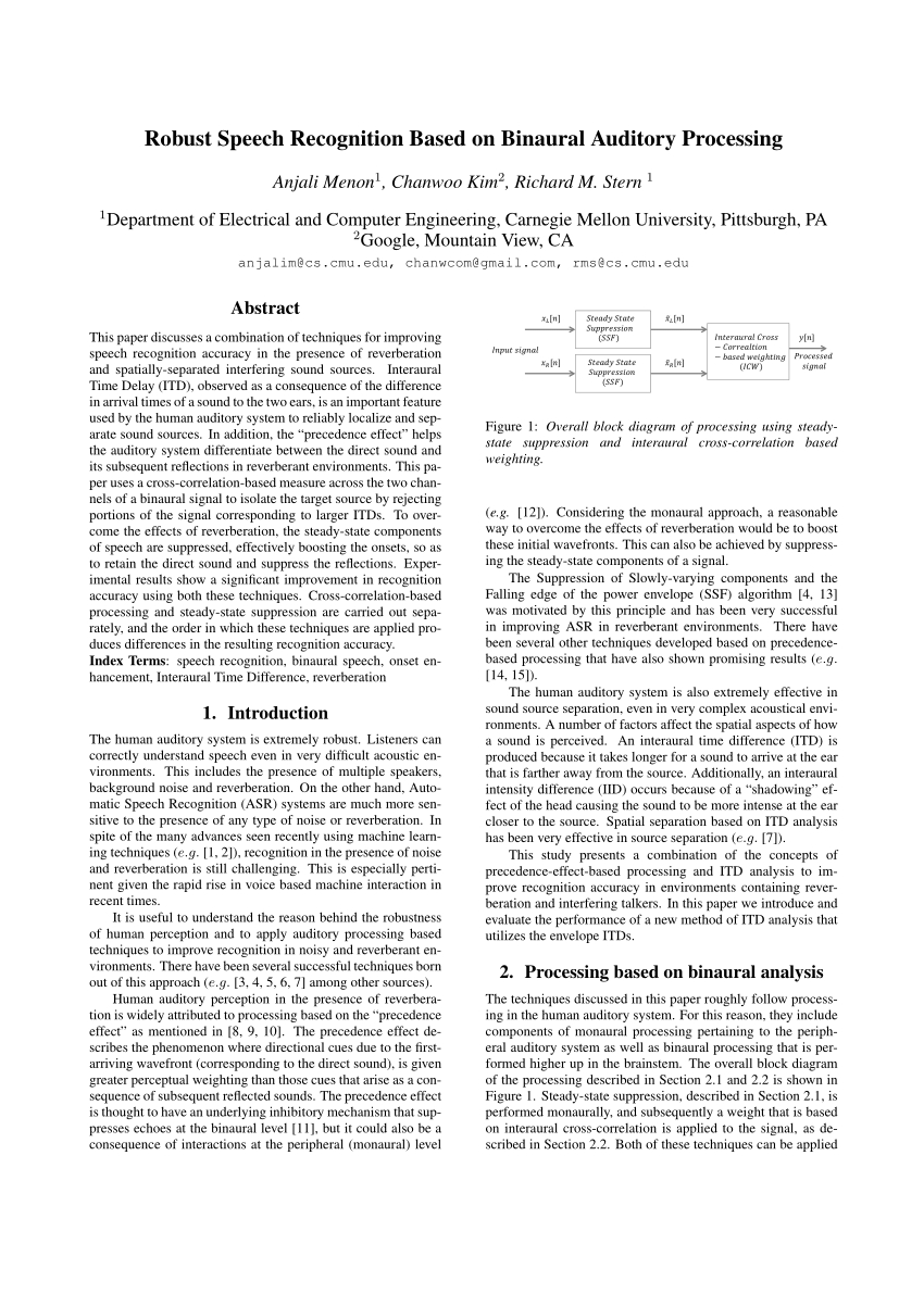 Pdf Robust Speech Recognition Based On Binaural Auditory regarding sizing 850 X 1202