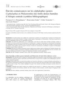 Pdf Tat Des Connaissances Sur Les Cphalophes Genres in dimensions 850 X 1133