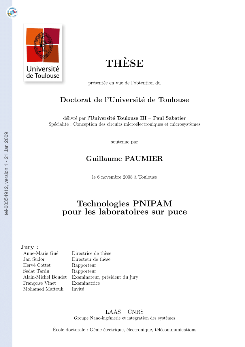 Pdf Technologies Pnipam Pour Les Laboratoires Sur Puce for dimensions 850 X 1202