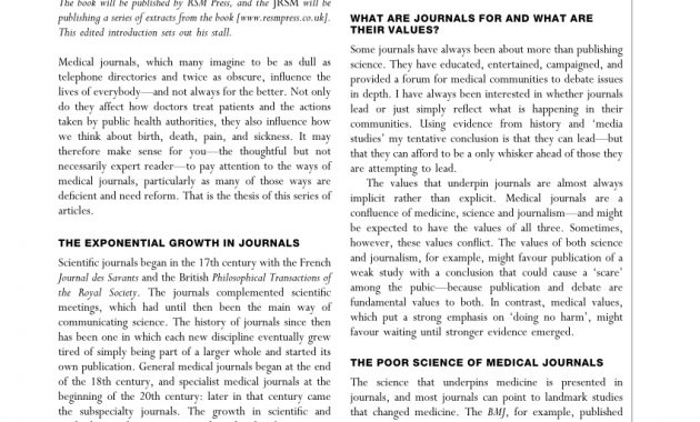 Pdf The Trouble With Medical Journals throughout proportions 850 X 1100