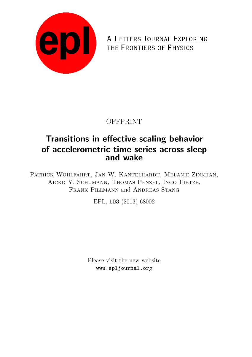 Pdf Transitions In Effective Scaling Behavior Of within measurements 850 X 1202