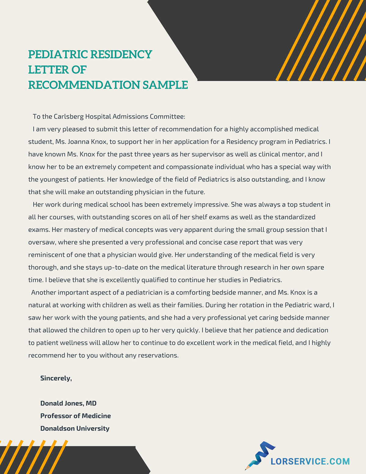 Pediatric Residency Letter Of Recommendation Sample On regarding measurements 1200 X 1553