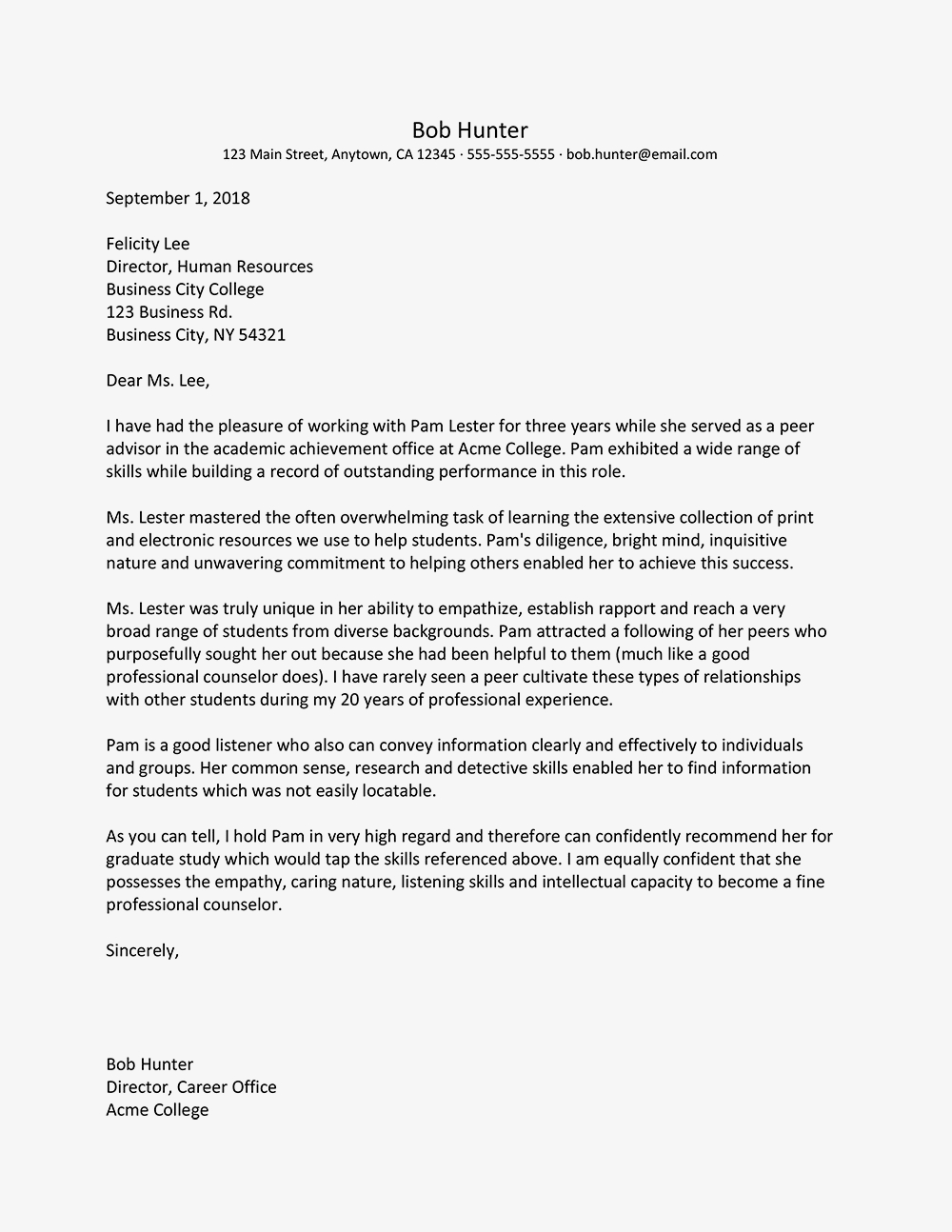 Peer Letter Of Recommendation Template Debandje pertaining to dimensions 1000 X 1294