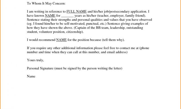 Personal Letter Of Recommendation Generator Menom with measurements 1281 X 1656