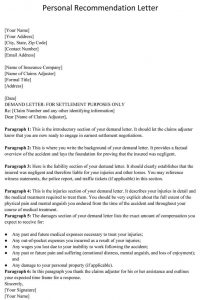 Personal Recommendation Letter 25 Sample Letters And Examples for measurements 750 X 1086