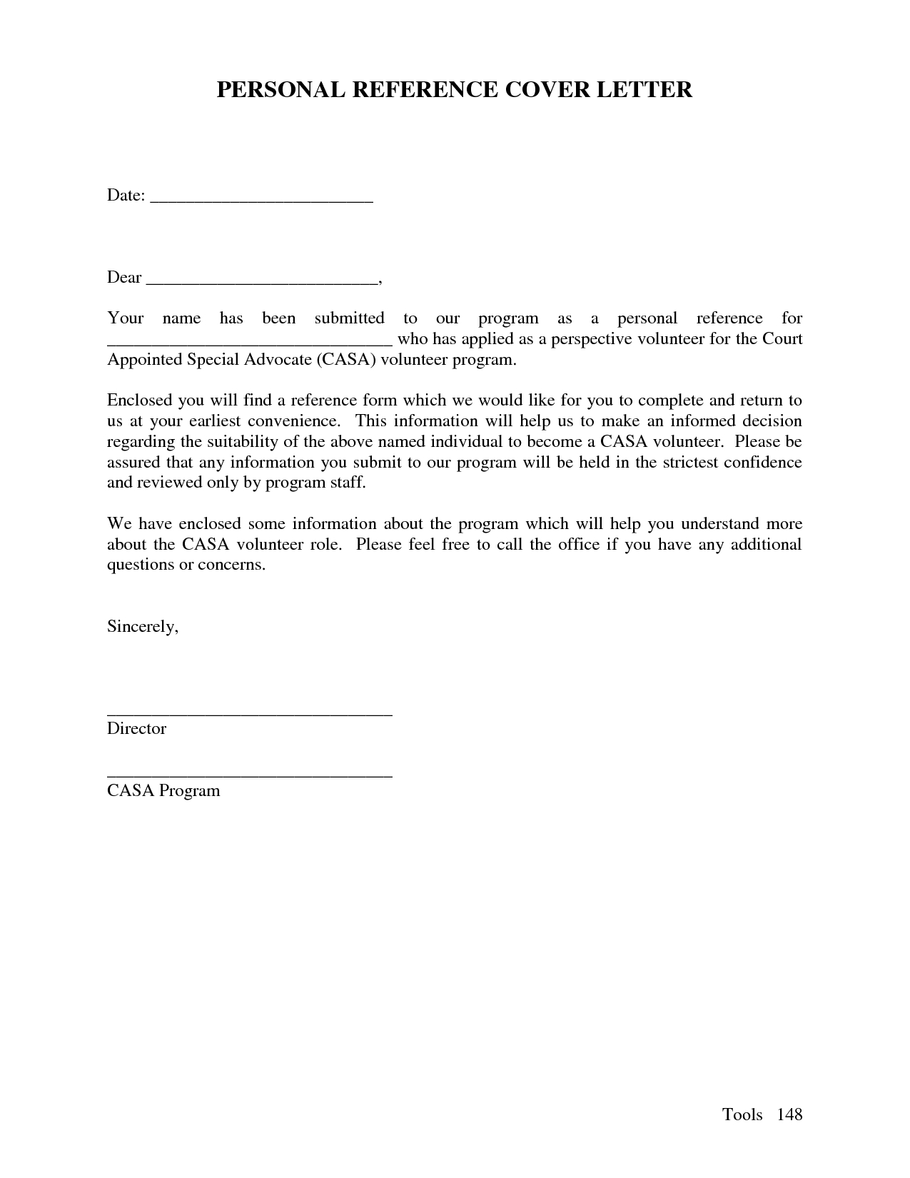 Personal Reference Cover Letter Chainimage throughout sizing 1275 X 1650
