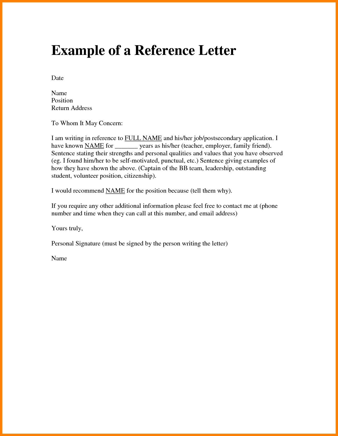 Personal Reference Letter Immigration Sample Luxury 6 in proportions 1293 X 1668