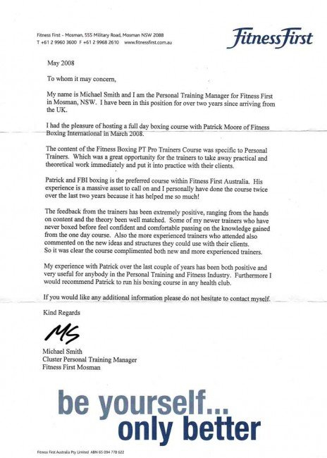 Personal Trainer Letter Of Recommendation Sample Efede with regard to sizing 464 X 650