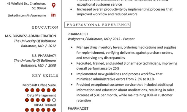 Pharmacist Resume Sample Writing Tips Resume Genius inside measurements 800 X 1132