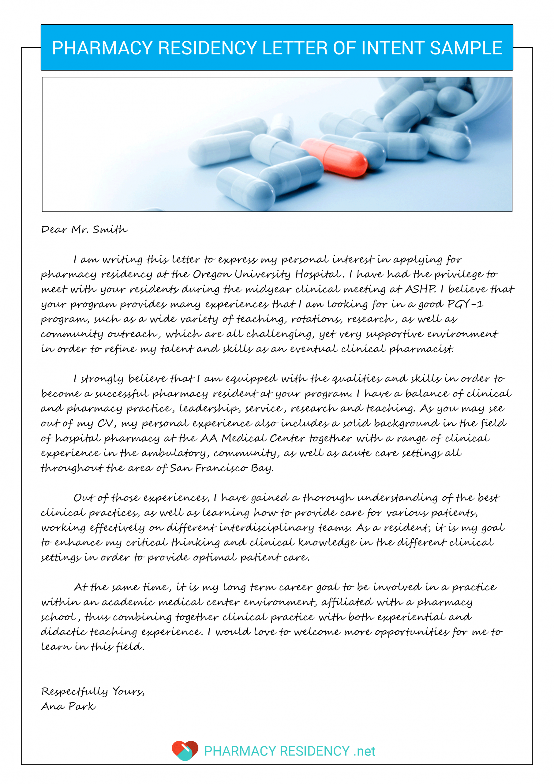 Pharmacy Letter Of Intent Sle Pharmacy Residency Letter Of throughout sizing 2480 X 3508