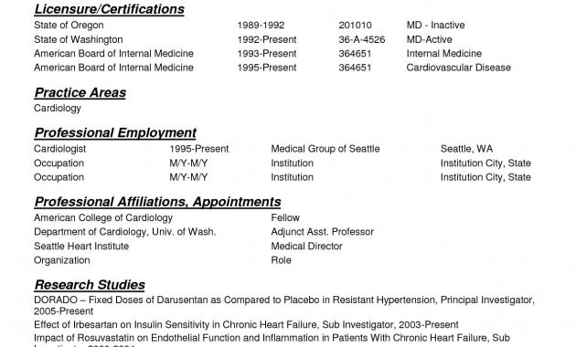 Physician Cv Templates Debandje in measurements 1275 X 1650