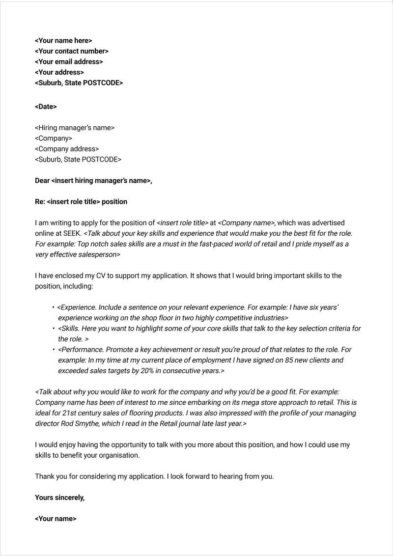 Picture Of Cover Letter Template Application Cover Letter within size 800 X 1132