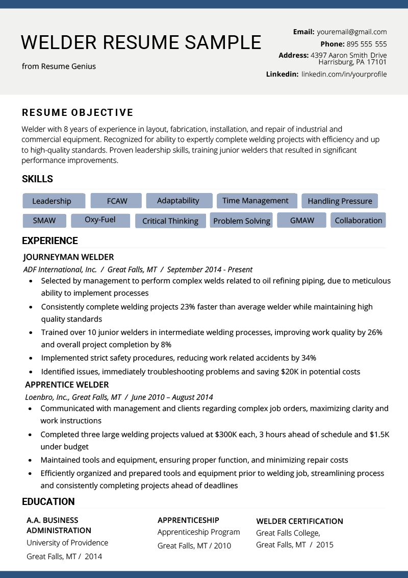 Pipe Welding Resume Examples Debandje with size 800 X 1132