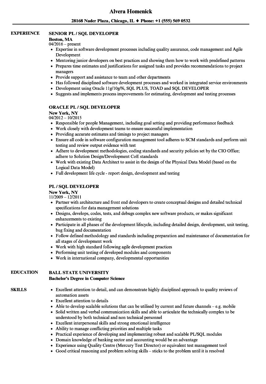 Pl Sql Resumes Enom pertaining to sizing 860 X 1240