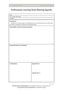 Plc Meeting Agenda Page 1 School Leadership Instructional for measurements 1450 X 2050