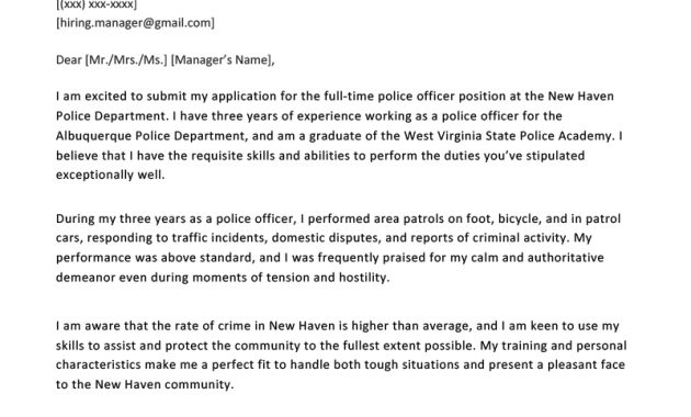 Police Officer Cover Letter Example Resume Genius pertaining to sizing 800 X 1132