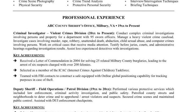 Police Officer Resume Police Officer Resume with dimensions 816 X 1056