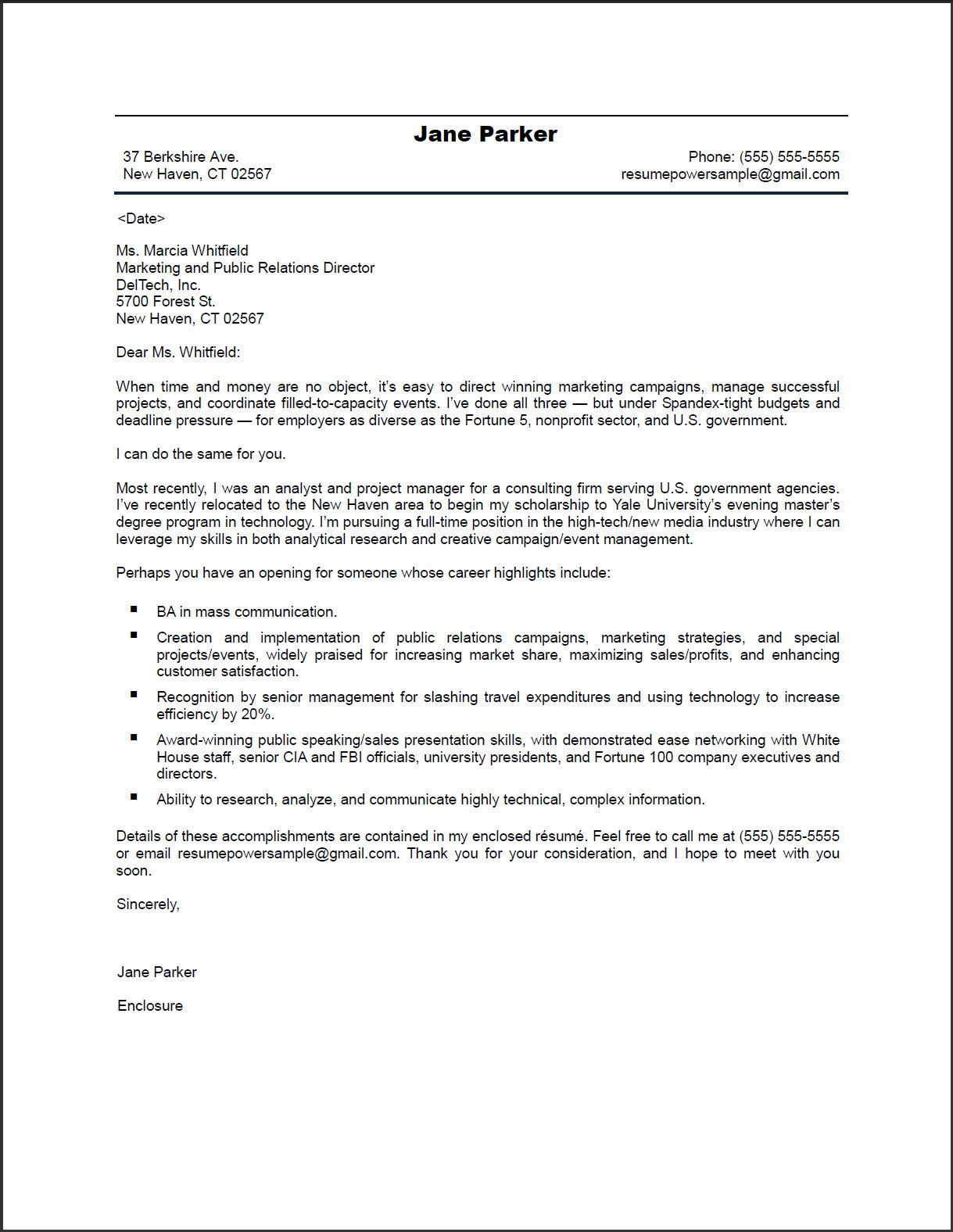 Pr Marketing Cover Letter Sample Resume Cover Letter in size 1219 X 1576