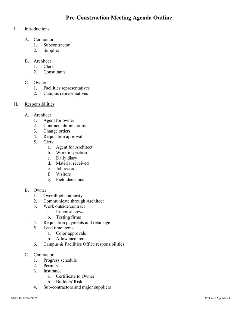 Preconstruction Meetings Debandje inside dimensions 791 X 1024