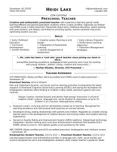 Preschool Teacher Resume Sample Monster intended for sizing 1700 X 2200