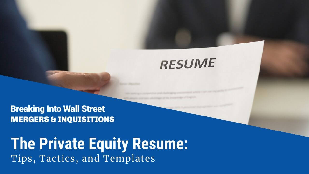 Private Equity Resume Guide W Free Resume Templates Docx for measurements 1280 X 720