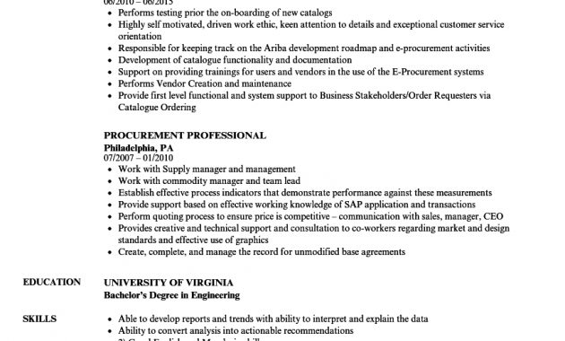 Procurement Professional Resume Samples Velvet Jobs inside dimensions 860 X 1240