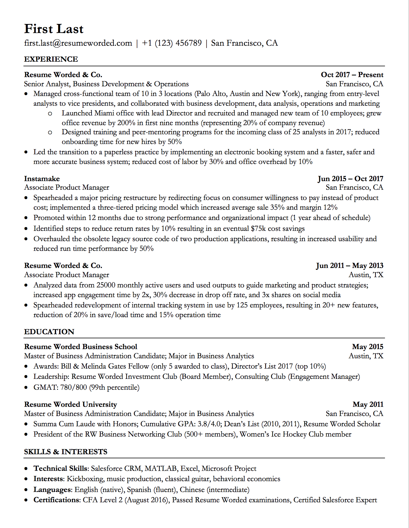 Professional Ats Resume Templates For Experienced Hires And inside measurements 1430 X 1848