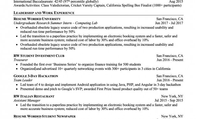 Professional Ats Resume Templates For Experienced Hires And with regard to dimensions 1281 X 1655