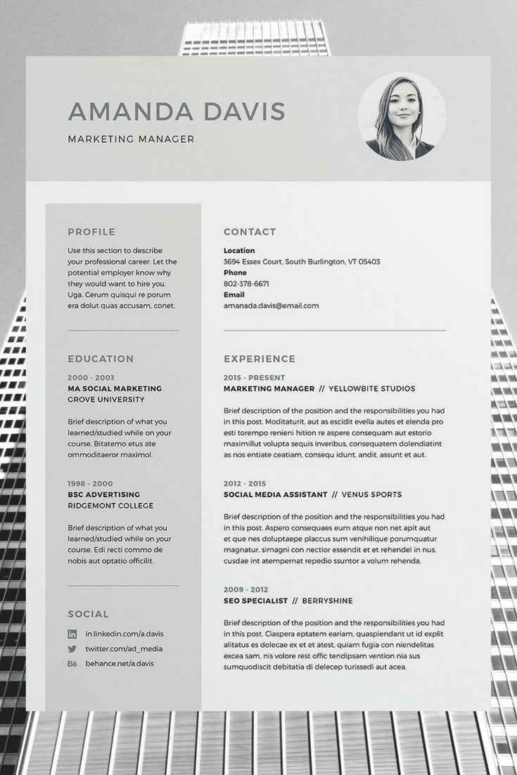 Professional Cv Template Bundle Cv Package With Cover within measurements 735 X 1102