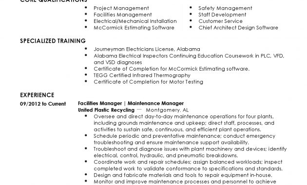 Professional Facilities Manager Templates To Showcase Your throughout measurements 1700 X 2200