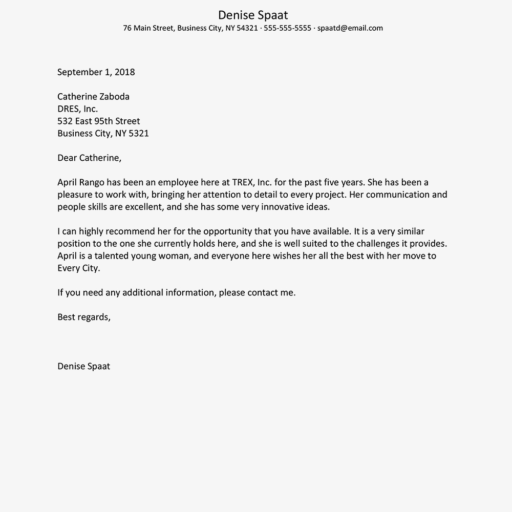 Professional Reference Letter Samples intended for proportions 1000 X 1000