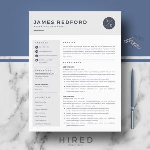 Professional Resume Template For Mac Pages And Word On Behance within measurements 1000 X 1000