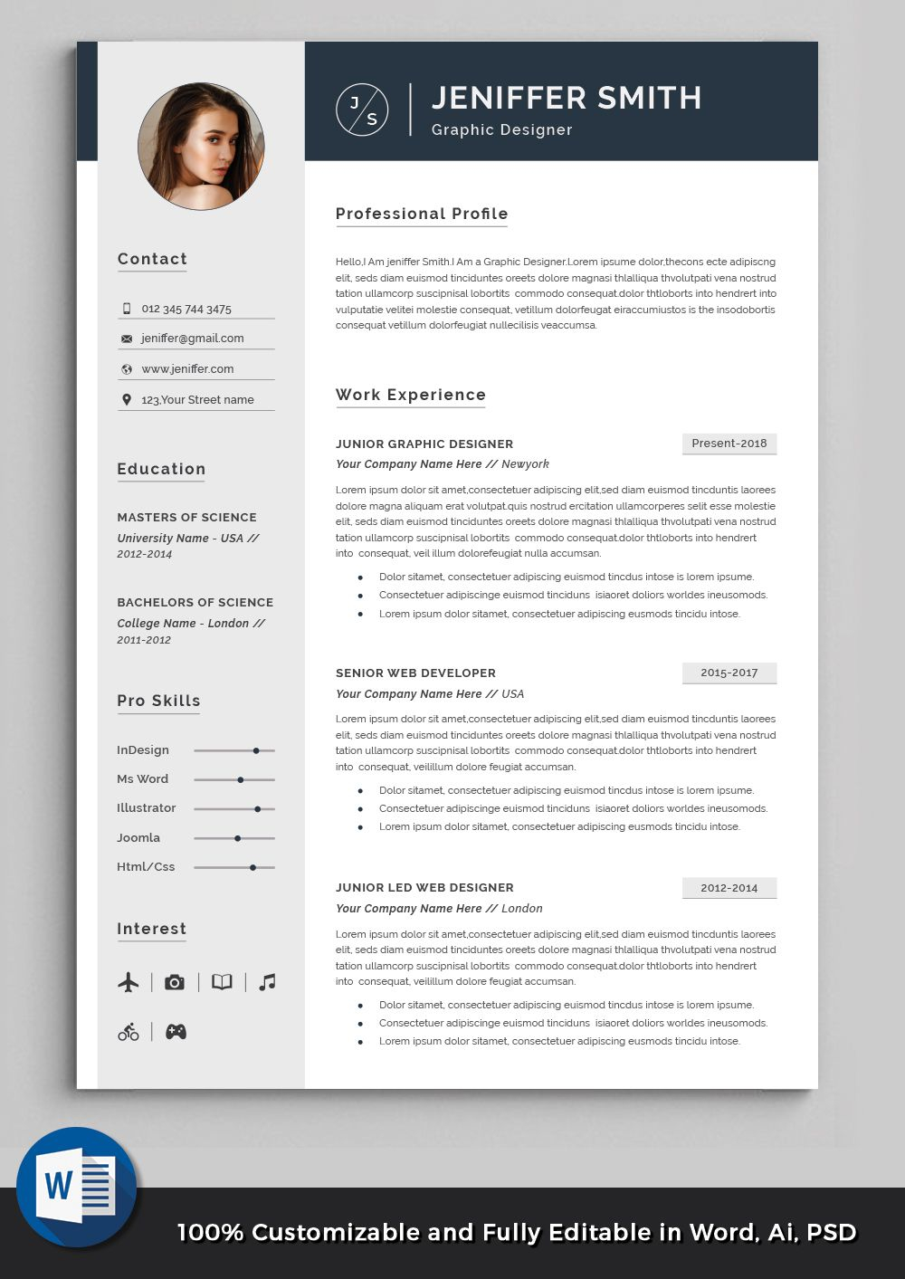 Professional Resume Template Minimalist Resume Clean inside dimensions 1000 X 1413