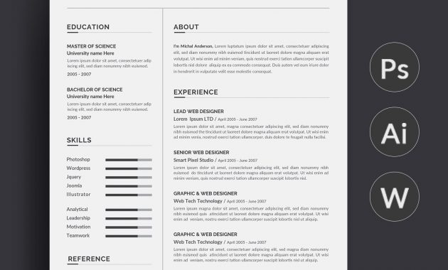 Professional Resume Template Modern And Creative Resume with regard to measurements 1500 X 1618