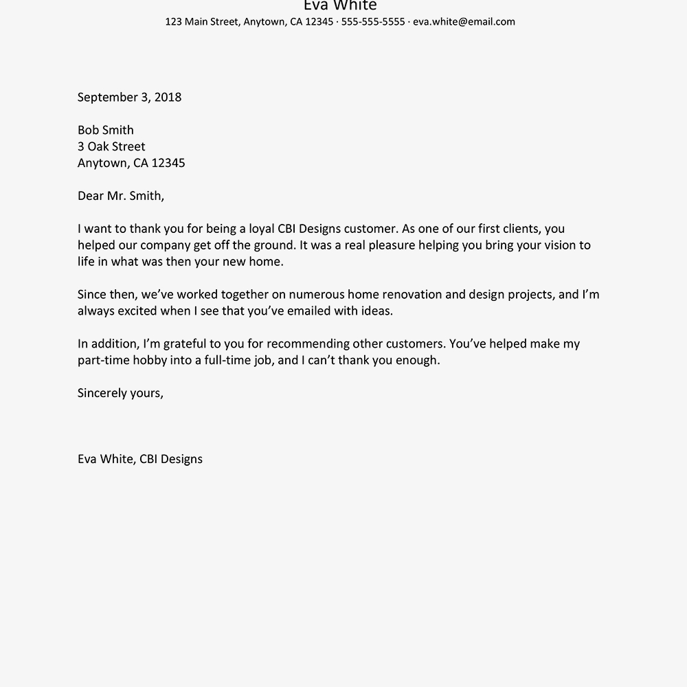 Professional Thank You Letter Examples And Writing Tips within proportions 1000 X 1000