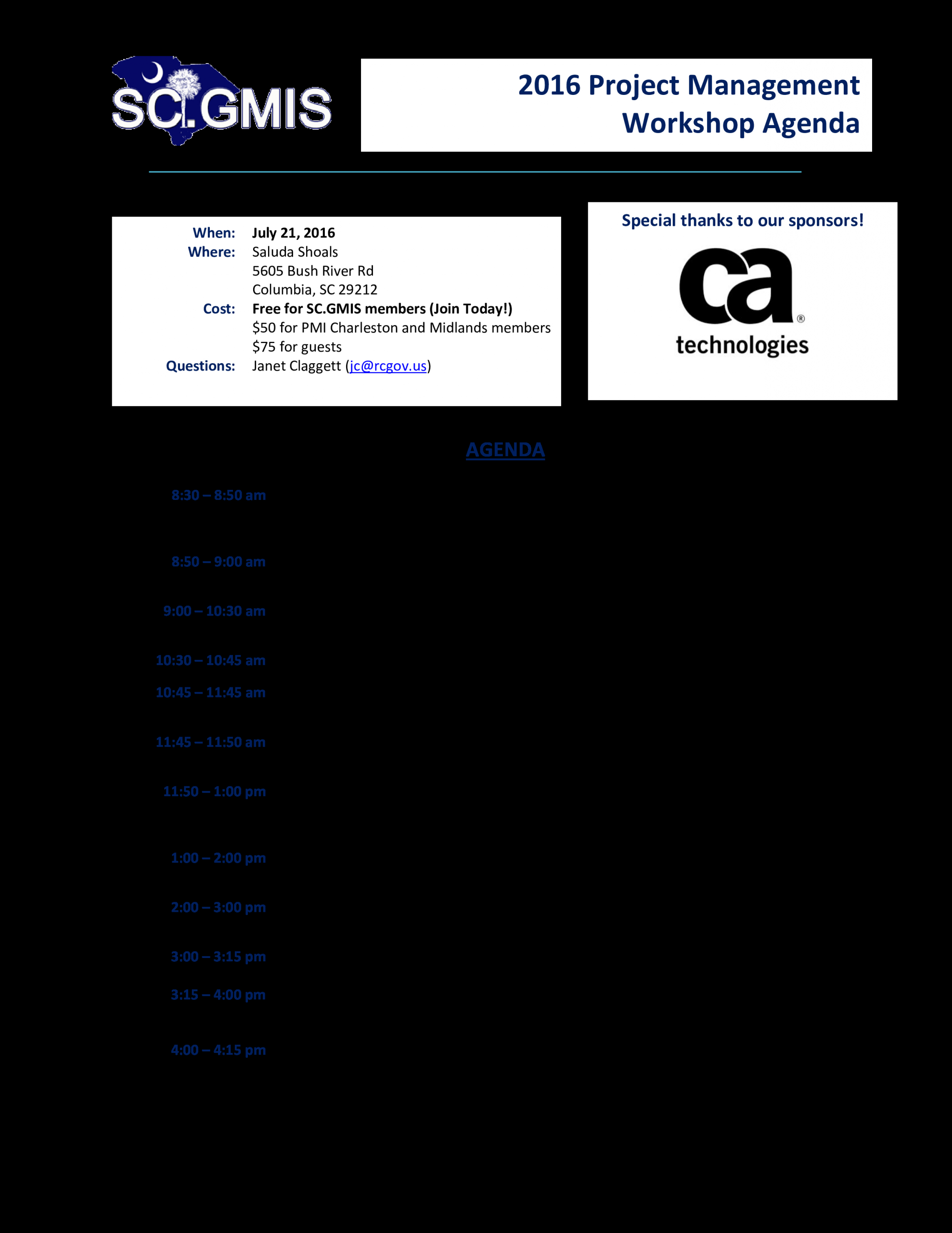 Project Management Workshop Agenda Templates At regarding size 2550 X 3300