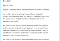Project Manager Recommendation Letter Debandje within size 710 X 1158