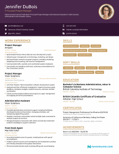 Project Manager Resume 2020 Example Full Guide in dimensions 2550 X 3300