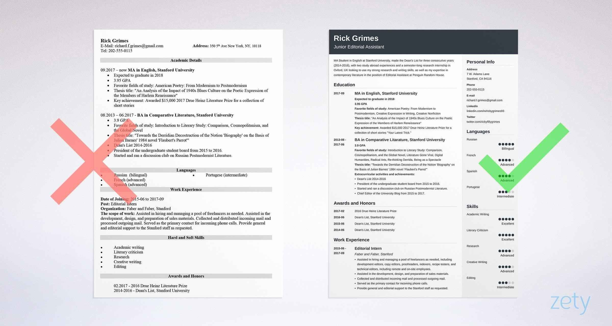 Project Manager Resume Student Resume Basic Resume Resume with measurements 2400 X 1280